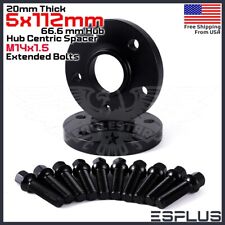 2x 20 mm Audi 5x112 66.6mm Hub Centric Spacer Fit Latest A/Q/R/RS/S/SQ -Series picture