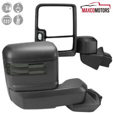 Tow Mirrors Fits 2019-2023 Chevy Silverado 1500 Power Heated+Smoke LED Signal picture