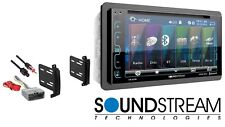 New Soundstream Double DIN Touchscreen CD/DVD Car Stereo W/ Complete Install Kit picture