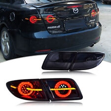 LED Smoked Tail Lights for Mazda 6 2003-2008 Start-Up Animation Rear Lamps picture