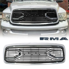 Chrome Front Grille Big Horn Style Grill W/ Letter For 2013-2018 Dodge RAM 1500 picture