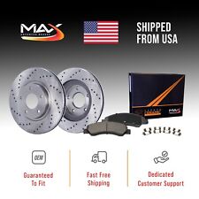 Front Drilled Brake Rotors + Pads for 2012-2019 Nissan Versa Note Micra picture