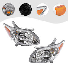 Pair Set Left+Right Side For Pontiac Vibe 2005-2008 Halogen Headlights Headlamps picture