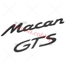 Matte Black Macan GTS Letters Rear Badge Emblem Nameplate Look Deck Lid picture