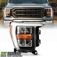 For 2021-2023 Ford F150 w/o Adaptive w/ Quad LED Reflector Headlight Passenger picture