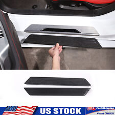 Real Carbon Fiber Door Sill Plate Trim Cover Fits C8 Corvette Stingray 2020-2023 picture
