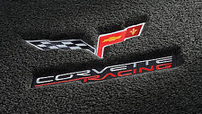 Lloyd Mats Corvette Racing FRONT FLOOR MATS Ebony LUXE 2005 to 2013 Chevrolet C6 picture