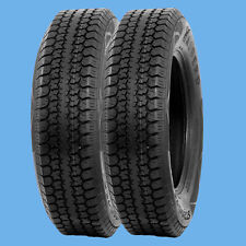 Set 2 Premium ST205/75D15 Trailer Tires 205 75 15 Heavy Duty 6Ply Load Range C picture