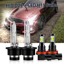 For Infiniti G37 2008-2013 6000K LED/HID Headlight High Low+Fog Light Bulbs Kit picture