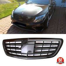 Gloss Black Grille Grill Fits Mercedes Benz W222 S450 S500 S550 S550 2014-20 ACC picture