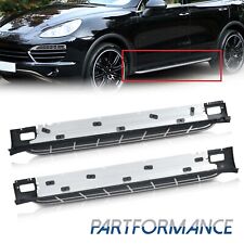 Fits 2011-18 Porsche Cayenne OE Style Running Board Side Step Bar Black Aluminum picture