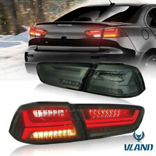 Pair LED Tail Lights Rear Lamps For 2008-17 Mitsubishi Lancer EVO Smoke/Tinted picture