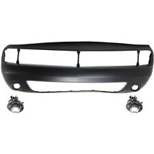68258730AB, 5182021AB-PFM CAPA Set of 3 Bumper Covers Fascias Front for Dodge picture