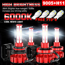 4X Luces Fuertes Para Auto Coche Luz Carro Bulbs 9005 H11 LED SUPER Blanco Hi/Lo picture