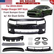 For 15-23 Dodge Challenger Full Front Bumper Cover & Grille & Lip Hellcat Style picture