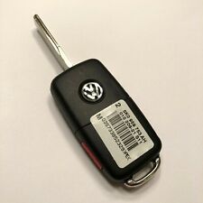 New OEM Volkswagen Keyless Remote Fob 4B w/sticker Uncut OEM NBG010206T (SHP) picture