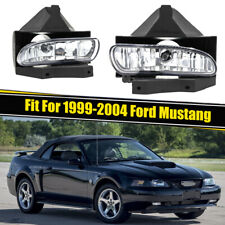 Fit 1999-2004 Ford Mustang GT V6 Fog Lights Driving Bumper Lamps 99-04 Pair picture