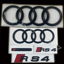 Audi RS4 Gloss Black Full Badges Package OEM Exclusive Pack For Audi RS4 S4 picture