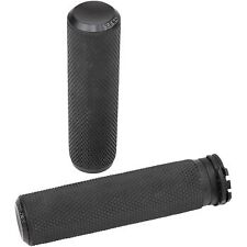 Arlen Ness 07-325 Black Fusion Knurled Hand Grips for Harley Cable Op Throttle picture