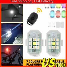 2/4pcs Strobe LED Light 7Colors Wireless Flashing Rechargeable Lights w/ Remote picture