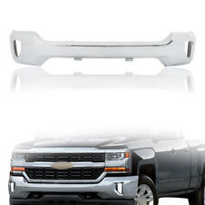 For 2016-2018 Chevy Silverado 1500 with Fog Light Holes Front Bumper Face Bar picture