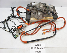 ✅12-20 OEM Tesla Model S X Rear Drive Unit Engine Electric Motor W/ Harness 123k picture