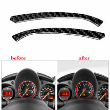 For Nissan 370Z 2009-2020 Carbon Fiber Instrument Strip Decoration Cover Trim 2X picture