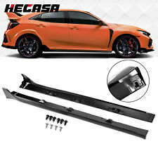 For Honda 2016-2021 Civic LX EX SI 4 DR Sedan Side Skirt Extension Type-R Style picture