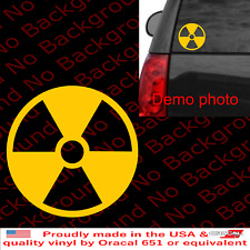 Nuke Radioactive Sticker Vinyl Car Window Decal Nuclear Radiation Warning FY095 picture