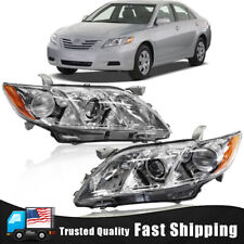 Right+Left Headlights For 2007 2008 2009 Toyota Camry Chrome Clear Projector picture