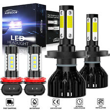 For Nissan Versa 2007-2018 Combo 4x LED Headlight Bulbs Kit Hi-Lo Beam Fog Light picture
