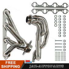 For 1987 - 1996 Ford F150 F250 Bronco 5.8L V8 Stainless Shorty Manifold Headers picture