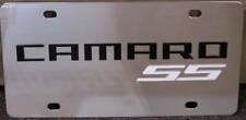 Eurosport Daytona GM Polished License Plate w Black / White Camaro RS Logo picture