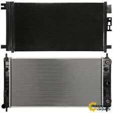 New Aluminum Radiator & AC Condenser Cooling Kit For 2008-12 Chevy Malibu 2.4L picture