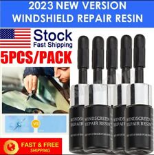5 Pack Car Glass Nano Repair Fluid Automotive Windshield Resin Crack Glue Kit US picture