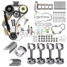 2.4L Engine Overhaul Rebuild Kit w/ Rods & Timing Chain VVT for Chevy Buick GMC picture