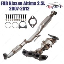 Both Catalytic Converters for 2007-2012 Nissan Altima 2.5L Manifold and Flex picture