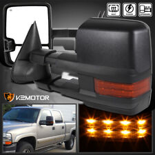 Fits 1999-2002 Chevy Silverado Sierra Power Heated+LED Signal Lights Tow Mirrors picture