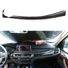 Dry Carbon Fiber Center Console Dashboard Panel Trim Cover For BMW X5 X6 2014-18 picture