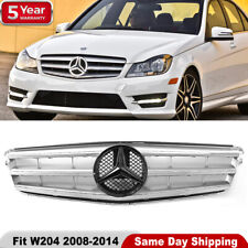 Sports Style Grille w/LED Emblem For Mercedes 2008-2014 W204 C300 C350 C250 picture