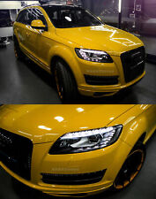 Air Free Stretchable Smooth Yellow Metallic Car Vinyl Wrap Sticker Sheet Film US picture