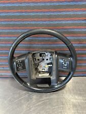 13 thru 16 Super Duty F250 F350 OEM Ford Black Leather Steering Wheel w/ Cruise picture