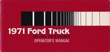 ORIGINAL NOS 1971 Ford F100 F250 F350 Owners Manual Pickup Truck User Guide Book picture