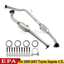 Fits 2005 2006-2007 Toyota Sequoia 4.7L Right & Left Catalytic Converter Set picture