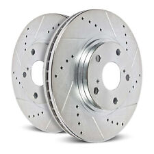 Disc Brake Rotor Set-Front Drilled, Slotted and Zinc Plated Brake Rotor Pair picture