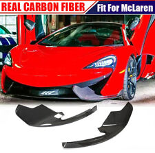 Fits McLaren 570 570S 570GT 2015-20 Dry Carbon Front Bumper Splitters Lip Aprons picture