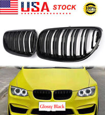 2X Gloss Black Front Kidney Grille for 2011-2013 BMW E92 E93 328i 335i Coupe LCI picture
