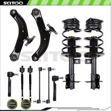 For 2007-2012 Nissan Sentra 2.0L Front Complete Struts Control Arms Tie Rods Kit picture