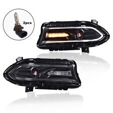 Projector Headlights w/ LED DRL Fit For 2015-2022 Dodge Charger Halogen Models picture