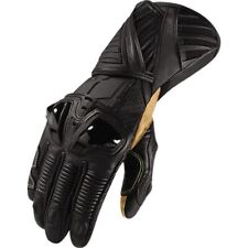 Stealth Black Sz S Icon Hypersport Pro Long Leather Motorcycle Glove picture
